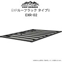 EXR-02 EXPルーフラック タイプB IPF EXPシリーズ フラットタイプ 1250mm×1920mm ブラック かっこいい 適合車種 ランドクルーザー NV100クリッパー デリカD5など