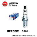 NGK イリジウム IX プラグ BPR6EIX 3484 分離形 スパークプラグ 四輪車 二輪車 ノーマルエンジン 標準装着用 メール便