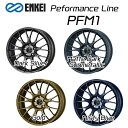 エンケイ ホイール パフォーマンスライン PFM1 17インチ 8J ENKEI Peformance Line ダーク シルバー 車 かっこいい