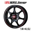 YOSHIMURA × WedsSport ヨシムラ WRS Seven ダブルアールエス セブン 14インチ 4.5J セミ マットブラック ウェッズ 軽量ホイール 軽自動車用 日本製