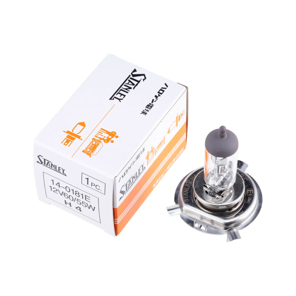 14-0181E スタンレー ハロゲン電球 T14.2 H4 12V 60/55W P43t-38 クリア 1個入り STANLEY 自動車補修部品 3