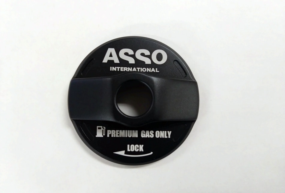 ASSPIDE アルミフューエルキャップカバー 黒 FIAT500/ABARTH500・595・695 ASSO アッソ AP-AC-020