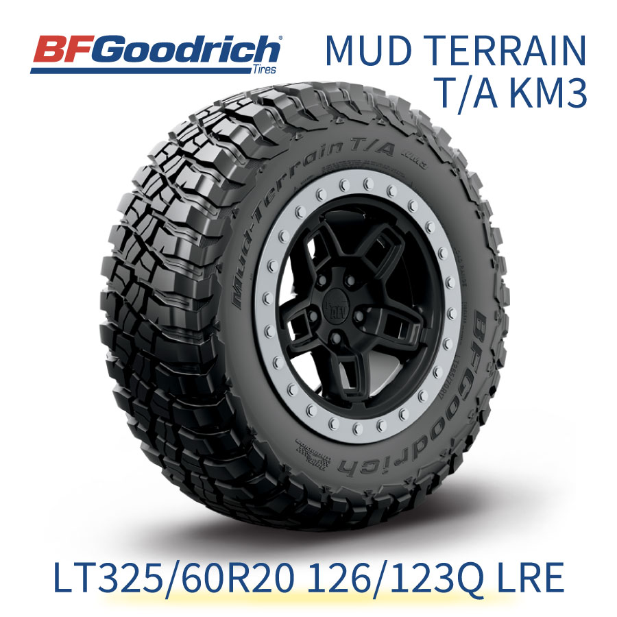 【正規輸入品】BFGoodrich マッドテレーン LT325/60R20 126/123Q LRE BFグッドリッチ MUD TERRAIN T/A KM3 711320 20インチ 単品 タイヤ ライトトラック規格 オフロード ブラックレター ドレスアップ 311608