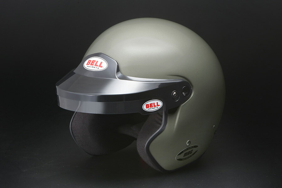 Bell ベル MAG チタニウム ヘルメット FIA8859-2015 チタニウムシルバーメタリックカラー エントリー向け 軽量 オープンフェイスヘルメット