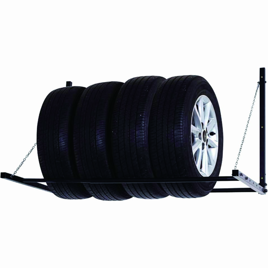 壁取り付けタイヤホルダー タイヤ収納 タイヤラック 耐荷重90kg ガレージ収納 ガレージラック 物置収納のサムネイル