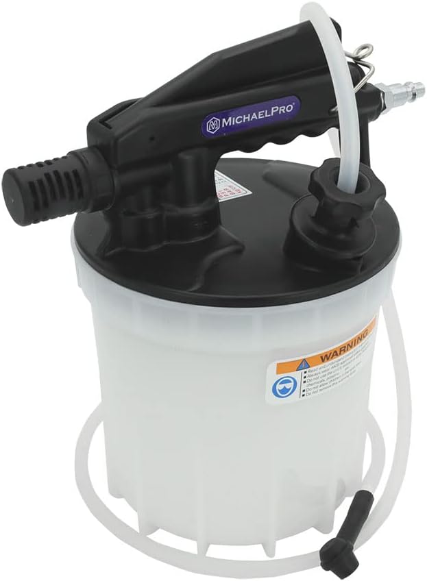 1800cc 空気圧式ブレーキブリーダー 自動車 トラック オートバイ ABSブレーキシステム用 マイケルプロ MP019005 工具 整備用品 メンテナンス 修理 DIY 自動車 軽自動車 大型車 自動車やバイクの整備に MichaelPro