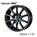 【楽天スーパーSALE限定★最大6,000ポイントバック!要エントリー】WEDS ホイール RIZLEY KC 18インチ 7.5J インセット38/48 5穴...