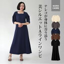 【5/15 0時より26時間限定クーポンで18%OFF!】ワンピース テレコ レディース フェミニン 大人 大人可愛い 上品 カットソーワンピース 軽い 涼しい...