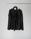 【初回限定クーポンで15%OFF!】 ジョーゼットタックブラウス バックサテン ジョーゼット BROWN ブラウン OFF WHITE オフホワイト 白 BLA...
