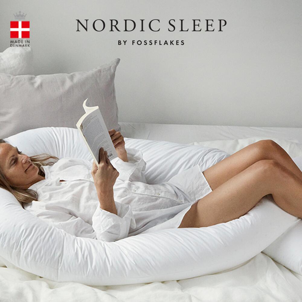 楽天NORDIC SLEEP 公式 楽天市場店ノルディック スリープ コンフォート-U カバー付き 北欧 クッション フォスフレイクス 妊婦 枕 U字 コンフォートu まくら マタニティ 洗える 抱きまくら だきまくら 洗濯機 快眠グッズ ギフト プレゼント ボディピロー 抱き枕 NORDIC SLEEP 正規品