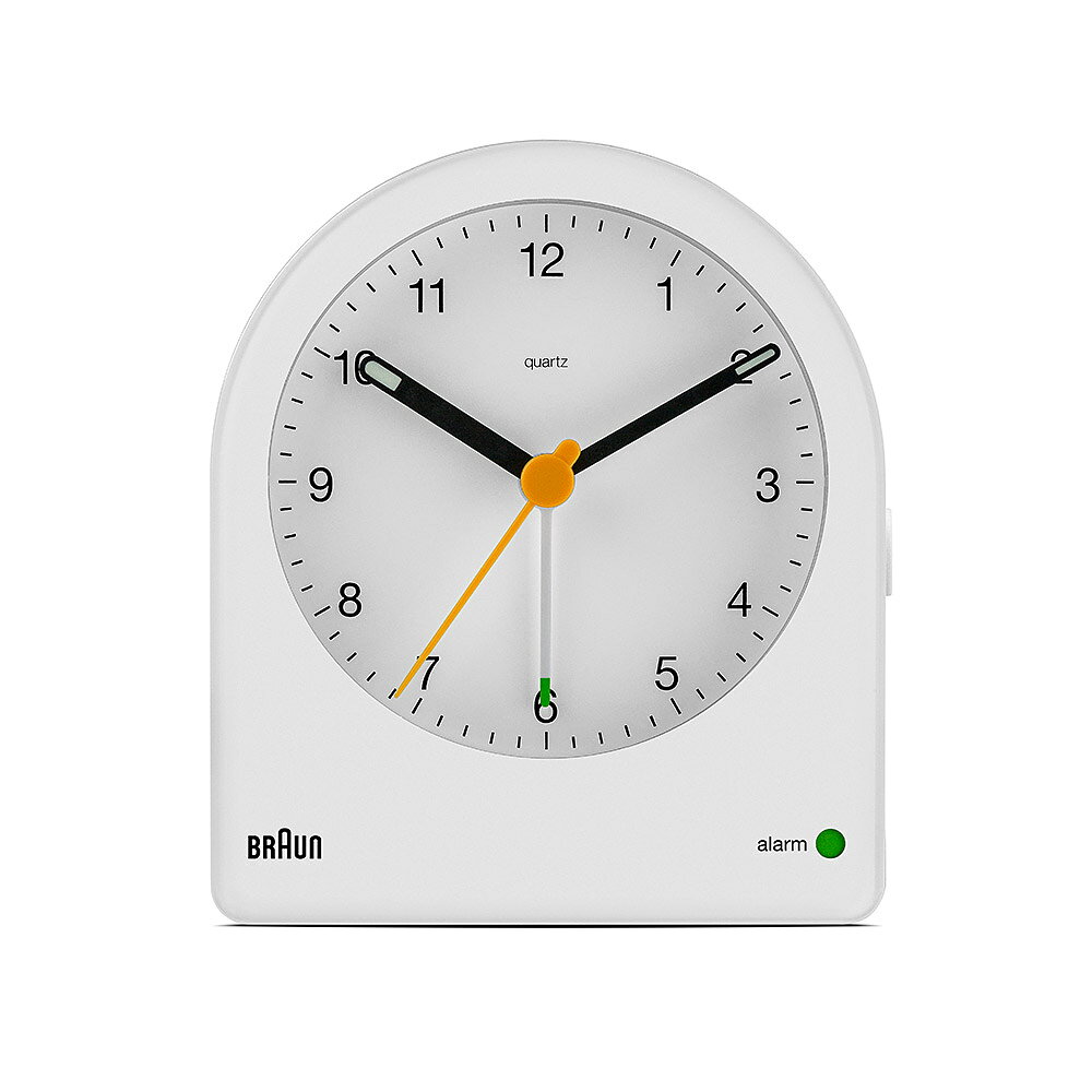 【ブランド公式】ブラウン 時計 置き時計 BRAUN ホワイト 白 アナログ アラーム クロック 目覚まし時計 卓上時計 祝い 入学 卒業 ギフト プレゼント 男性 女性 シンプル かわいい ドイツ バウハウス インテリア おしゃれ 人気 ディターラムス ポイント10倍 雑誌掲載 BC22W [2]