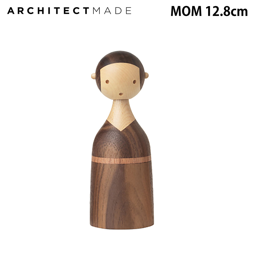 Rakuten - 【国内正規品】アーキテクトメイド お母さん ママ 母の日 木製 オブジェ ARCHITECTMADE 置き物 木のおもちゃ かわいい おしゃれ 雑貨 プレゼント 祝い 癒し ほっこり 北欧 デンマーク 置物 玄関 リビング 寝室 人間 家族 ポイント10倍 KIN MOM 870