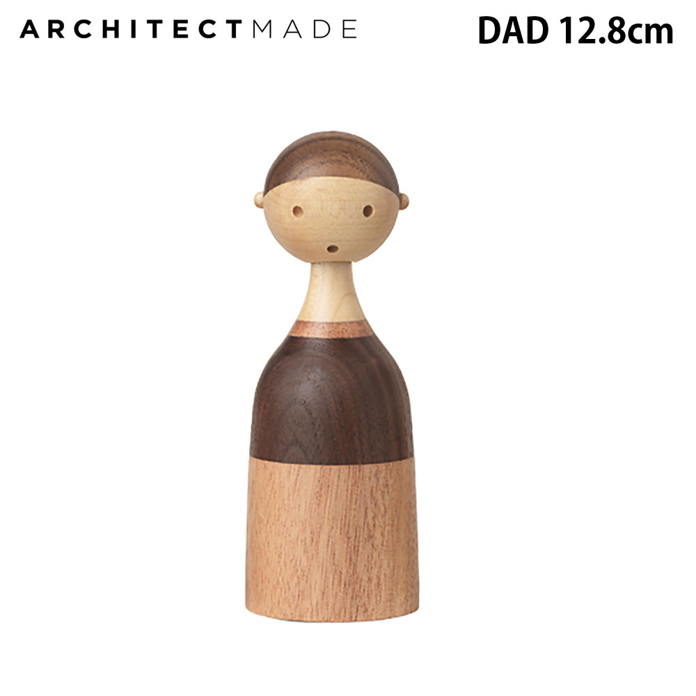 Rakuten - 【国内正規品】アーキテクトメイド お父さん 父 父の日 ダディ ARCHITECTMADE 木製 置き物 木のおもちゃ かわいい おしゃれ 雑貨 オブジェ プレゼント 祝い 癒し ほっこり 北欧 デンマーク 置物 玄関 リビング 寝室 人間 家族 KIN DAD 872 ポイント10倍