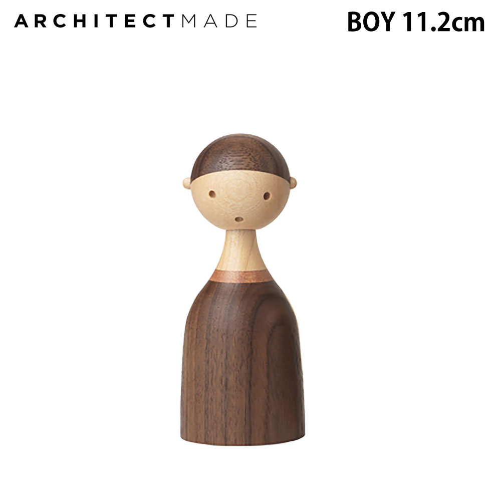 Rakuten - 【国内正規品】アーキテクトメイド ARCHITECTMADE 木製 置き物 木のおもちゃ かわいい おしゃれ 雑貨 オブジェ プレゼント 出産祝い 癒し ほっこり 北欧 デンマーク 置物 玄関 リビング 寝室 人間 男の子 家族 かっこいい ハンサム KIN BOY 876 ＼ポイント10倍／