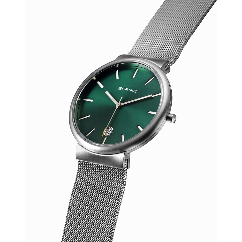 【ブランド公式ストア特典延長保証】選べる特典＼ポイント10倍／bering BERING ベーリング 腕時計 メンズ＆レディース＆ユニセックス クラシックスカンジナビアン グリーンシンプル おすすめ プレゼント ギフト 祝 誕生日 雑誌掲載 かわいい かっこいい 11035-008