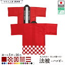 はっぴ ハッピ 法被 名入れ 名前入れ 文字入れ 無地 イベント 祭 社名 フリーサイズ ブルー レッド グリーン イエロー ブラック 和紋 全16色