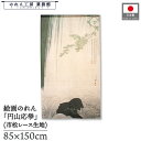 のれん 円山応挙 和風 85cm幅 150cm丈 青楓瀑布図 滝 風景 ベージュ アイボリー 暖簾 半間 和柄 日本画 絵画 浮世絵 歌舞伎 名画 屏風 障壁画 間仕切り 目隠し タペストリー 入口 店頭 軒先 業務用 店舗用 飲食店 居酒屋