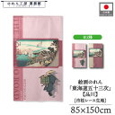 のれん 東海道五十三次 和風 85cm幅 150cm丈 2種 歌川広重 保永堂 品川 ピンク 紫 パープル 暖簾 半間 和柄 日本画 絵画 浮世絵 歌舞伎 名画...
