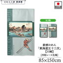 のれん 東海道五十三次 和風 85cm幅 150cm丈 2種 歌川広重 保永堂 川崎 青 ブルー 緑 グリーン 暖簾 半間 和柄 日本画 絵画 浮世絵 歌舞伎 ...