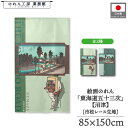 のれん 東海道五十三次 和風 85cm幅 150cm丈 2種 歌川広重 保永堂 沼津 緑 グリーン 青 ブルー 暖簾 半間 和柄 日本画 絵画 浮世絵 歌舞伎 ...