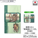 のれん 東海道五十三次 和風 85cm幅 150cm丈 2種 歌川広重 保永堂 吉原 緑 グリーン 青 ブルー 暖簾 半間 和柄 日本画 絵画 浮世絵 歌舞伎 ...