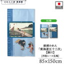 のれん 東海道五十三次 和風 85cm幅 150cm丈 2種 歌川広重 保永堂 掛川 青 ブルー 暖簾 半間 和柄 日本画 絵画 浮世絵 歌舞伎 名画 屏風 障...