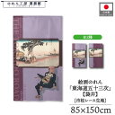 のれん 東海道五十三次 和風 85cm幅 150cm丈 2種 歌川広重 保永堂 袋井 紫 パープル 暖簾 半間 和柄 日本画 絵画 浮世絵 歌舞伎 名画 屏風 障壁画 間仕切り 目隠し タペストリー 入口 店頭 軒先 業務用 店舗用 飲食店 居酒屋