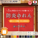 【名入れ可能※有料】防炎 のれん 厚手 サイズオーダー 幅30〜270cm 丈30〜240cm 2つ割 14色 防炎アーネスト 無地 1cm単位 オーダーメイド...