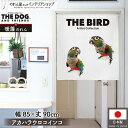 のれん アニマル THE BIRD アカハラウロコインコ 85cm幅 90cm丈 鳥 バード 動物 タペストリー ポスター 間仕切り 目隠し