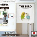 のれん アニマル THE BIRD セキセイインコ 85cm幅 90cm丈 鳥 バード 動物 タペストリー ポスター 間仕切り 目隠し