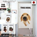のれん 犬 85cm幅 150cm丈 THE DOG ダックスフンド おしゃれ 暖簾 ノレン 間仕切り カーテン タペストリー ポスター 目隠し 玄関 階段 洗面所 部屋 仕切り 棚 パントリー 白
