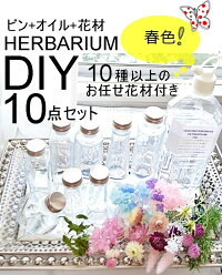 福袋ハーバリウム【春の福袋】ハーバリウムDIYワークショップにもカラフル花材/注入キャップ付きハーバリウムオイル/花材/材料【ハーバリウム花材】