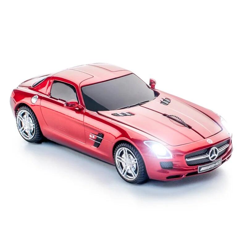 【送料無料】車型 マウス 日産 GT-R R35 ベンツ SLS AMG [公式ライセンス商品] ワイヤレス 無線 3ボタン mac 対応 電池式 単3電池 高機能マウス 軽量 パソコン PC周辺機器