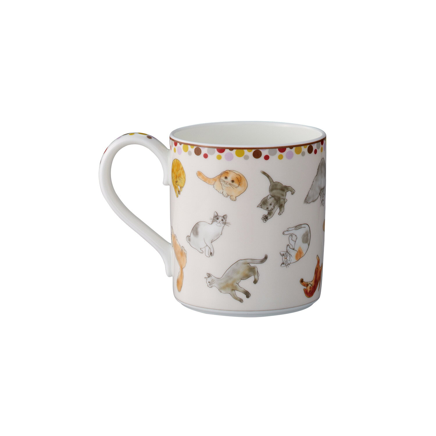 ノリタケ コレクターズマグカップ 猫（ピンク） ( 食器 コーヒーカップ ティーカッ...