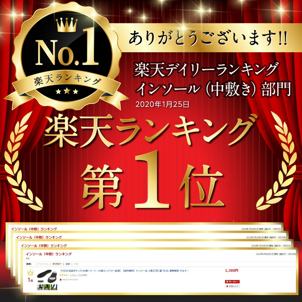 【全品10％OFFクーポン★楽天スーパーSALE】【楽天1位】 送料無料 インソール 衝撃吸収 インソール 疲れにくい 靴 楽 クッション 中敷き 中敷 なかじき 土踏まず かかと レディース メンズ サイズ調整 防臭 偏平足 扁平足 スポーツ スニーカー ブーツ 長靴 安全靴 用 ランニ