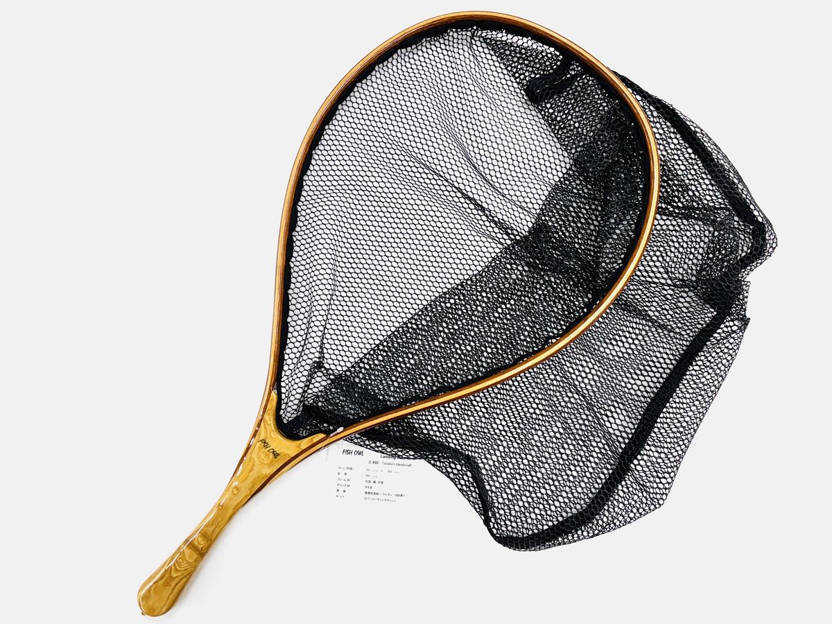 FISH-OWL S450 No1733 ラバーメッシュ ハンドメイドネット フィッシュアウル