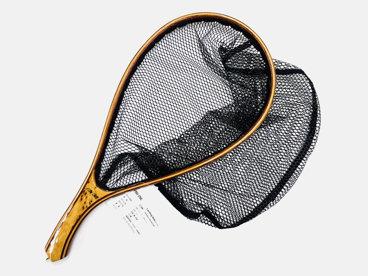 FISH-OWL C350 No1722 ラバーメッシュ ハンドメイドネット フィッシュアウル