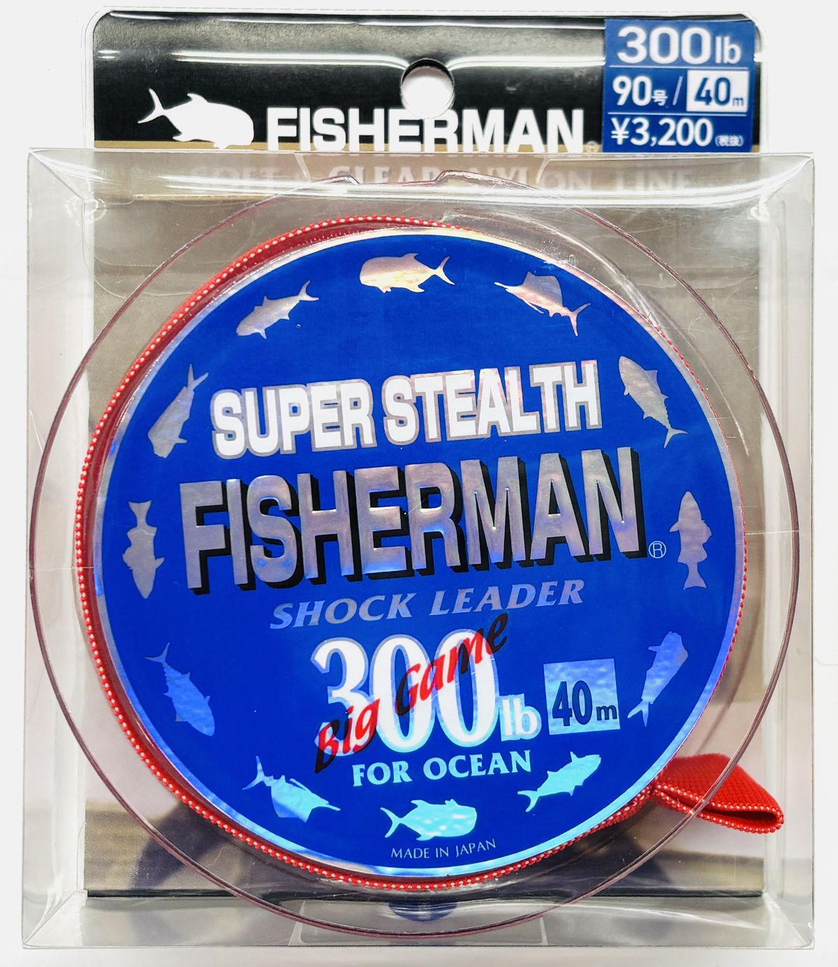 スーパーステルスショックリーダー 300lb 40m FISHERMAN フィッシャーマン