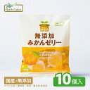 【ノースカラーズ公式】無添加 みかんゼリー 10袋 まとめ買い 大容量 送料無料 おやつ 菓子 幼児 お弁当 みかん オレンジ 子ども