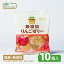 【ノースカラーズ公式】無添加 りんごゼリー 10袋 まとめ買い 送料無料 おやつ 菓子 スナック 幼児 お弁当 りんご アップル 子ども