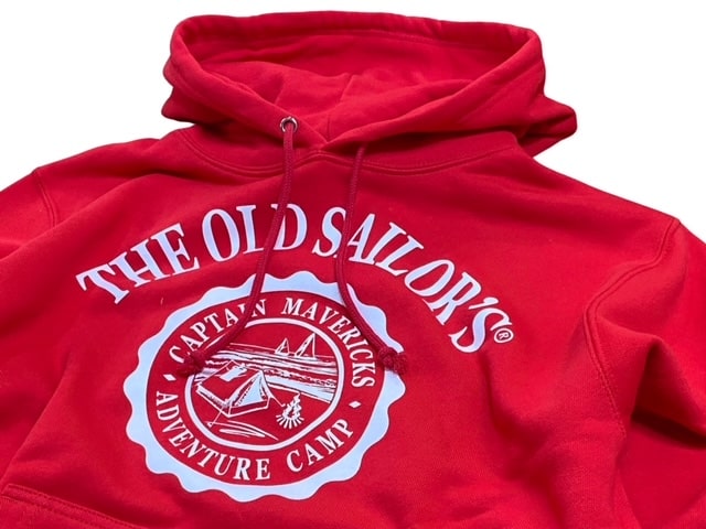  THE OLD SAILOR'S I[hZC[YXEFbgp[J[REDCAPTAIN MAVERICKS ADVENTURE CAMP HOODIE