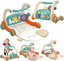 【楽天スーパーSALE 50%OFF】3IN1 ベビージム ベビープレイマット 赤ちゃん おもちゃ 新生児 おもちゃ 音楽&ライト 押し車 室内遊具 折りたたみ...