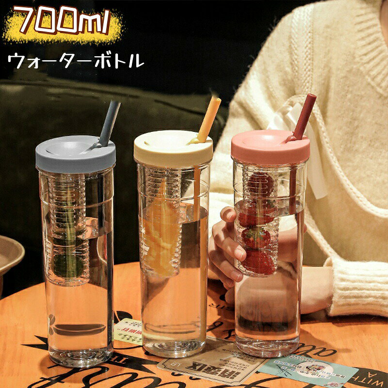 耐久性のある素材： この水筒は、プレミアムPC、PP、シリコン素材で作られており、健康的で無毒性、且つ耐久性に優れています。大容量： このストロー付き水筒は700mlの大容量が特徴で、生活のさまざまなニーズを満たします。幅広い用途： この大容量の水筒はオフィス、ホーム、旅行、車、学校に非常に適しています。理想的なギフト： 700ml容量のこの透明水筒は、友人や家族への理想的で完璧なギフトです。