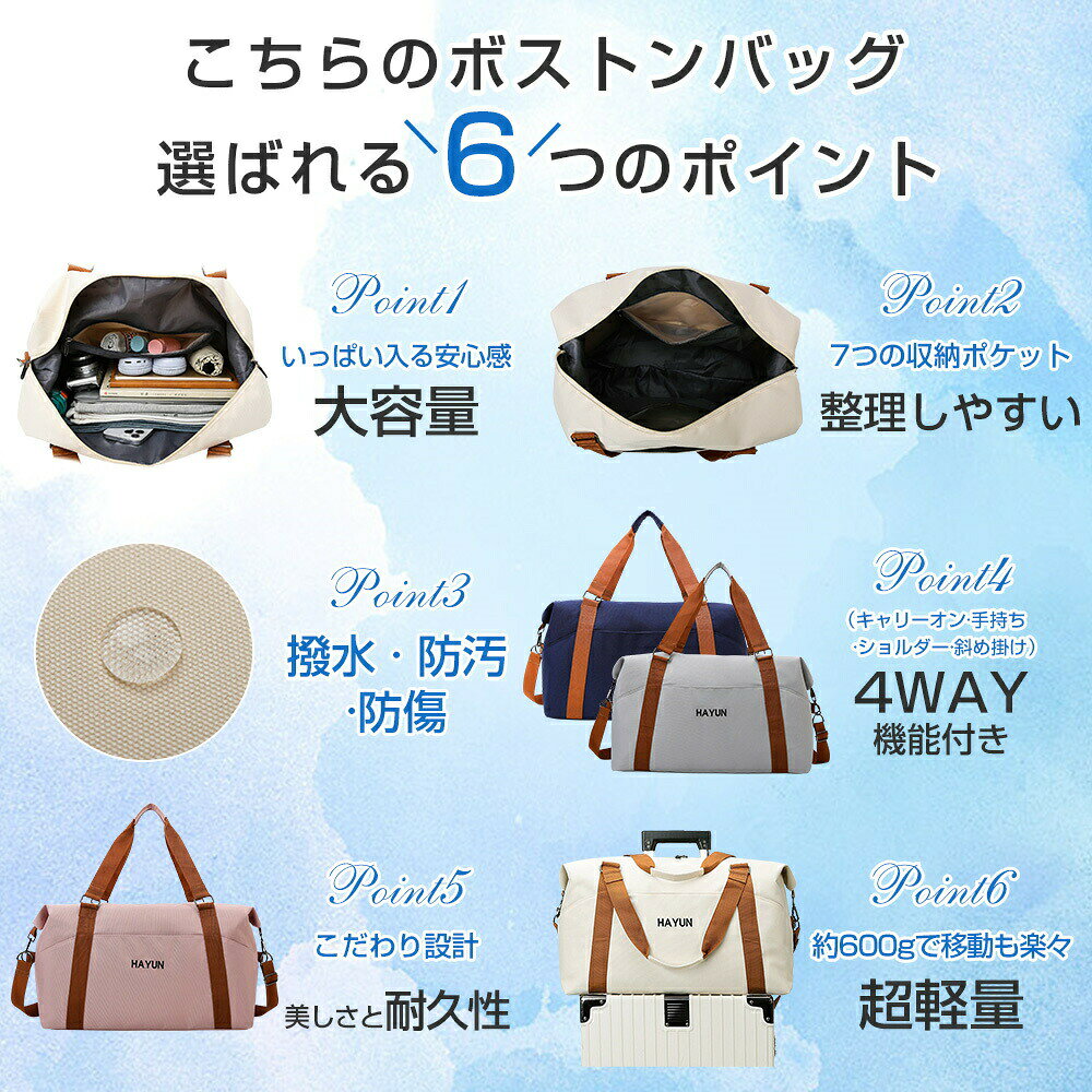 ボストンバッグ レディース メンズ 4WAY 旅行バッグ 大容量 旅行カバン キャリーオンバッグ スポーツバッグ トラベルバッグ 修学旅行 軽量 キャリーバッグ リュック オックスフォード 乾湿分離 機内持ち込み 撥水 1泊 2泊 学生 出産 部活 合宿 northenfarm01-10037624 Northen Farm サンプル画像3