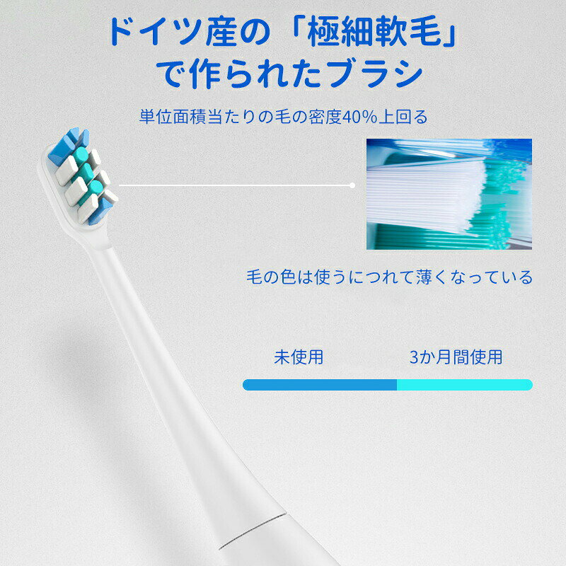 電動歯ブラシ 充電式 音波歯ブラシ UV清潔ケアケース付き 乾燥機能 使用簡単 携帯...