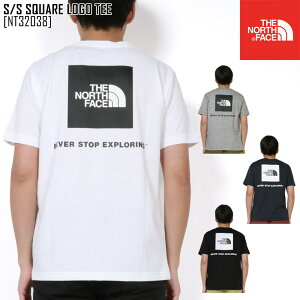 ノースフェイス NT32038 Tシャツ 半袖 メンズ アウトドアブランド S/S SQUARE LOGO TEE