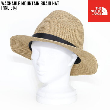 ノースフェイス NN01914 ハット 麦わら帽子 メンズ レディース アウトドアブランド WASHABLE MOUNTAIN BRAID HAT