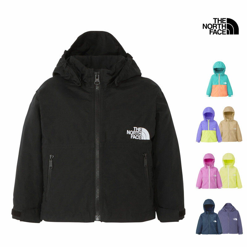 【全品3％OFFクーポン！スーパーセール開始28時間限定！】 THE　NORTH　FACE ノースフェイス アウトドア グラアンドコンパクトジャケット キッズ Grand Compact Jacket アウター 上着 撥水 ワッペンロゴ NPJ72312