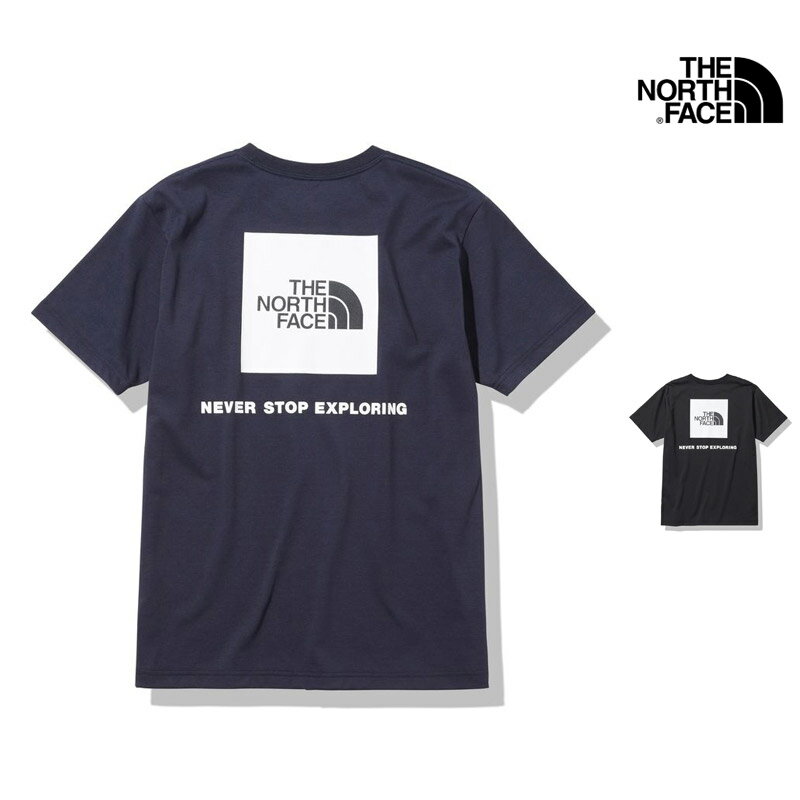 2023 春夏新作 ノースフェイス THE NORTH FACE NT32350 ショートスリーブ バック スクエア ロゴ ティー S/S BACK SQUARE LOGO TEE Tシャツ トップス メンズ