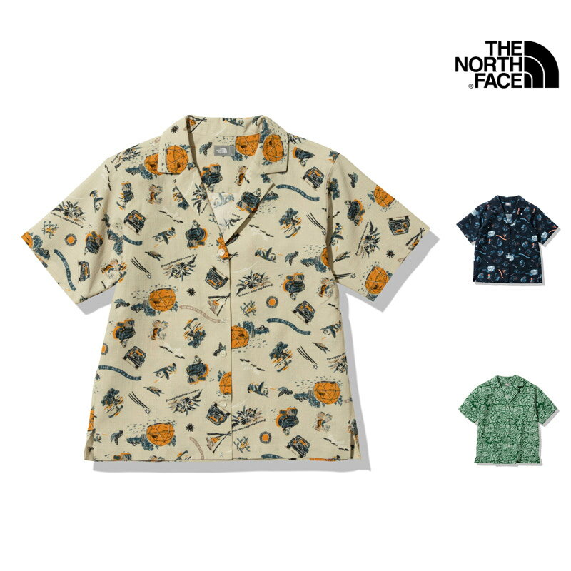 2023 春夏新作 ノースフェイス THE NORTH FACE NRW22330 ショートスリーブ アロハ ベント シャツ S/S ALOHA VENT SHIRT シャツ トップス レディース